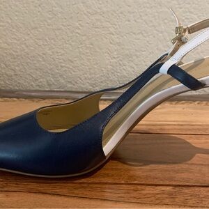 Michael Kors Women’s Blue & White Heels NEW 9M